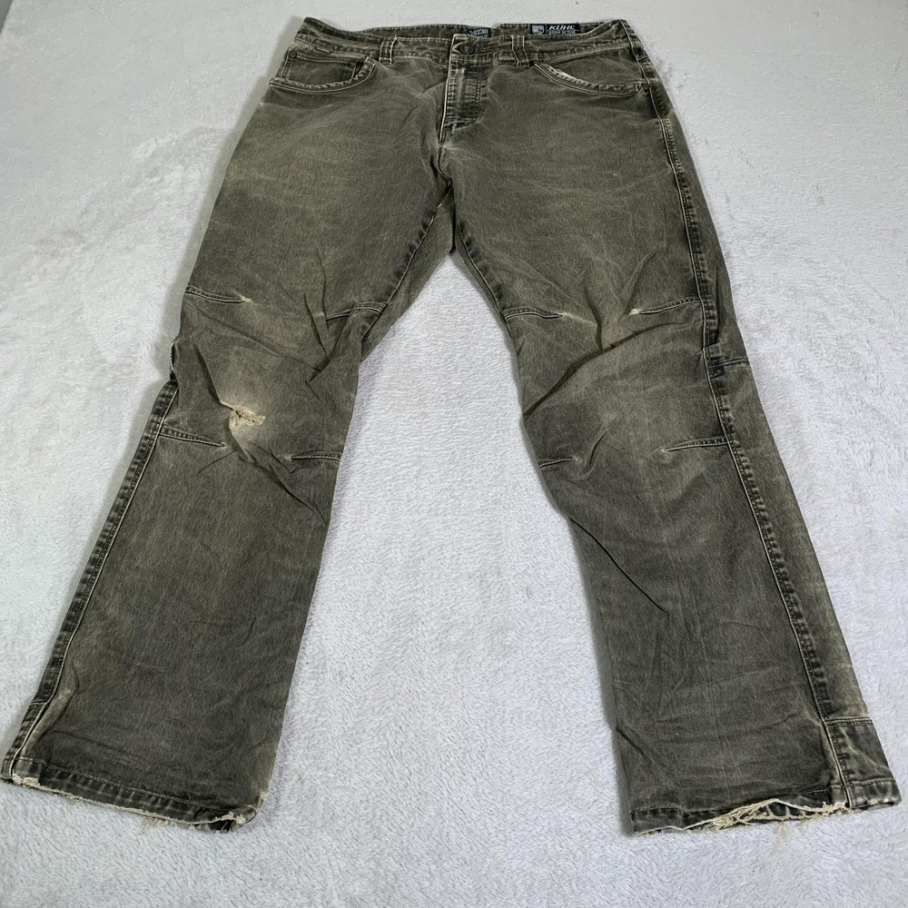Kuhl Pants Mens 34x30 Brown Rydr Relaxed Fit Outdoor Workwear Painter Paint